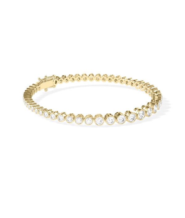 Diamond Bezel Set Tennis Bracelet - 79e | Everyday 14K Gold Jewelry alternate view