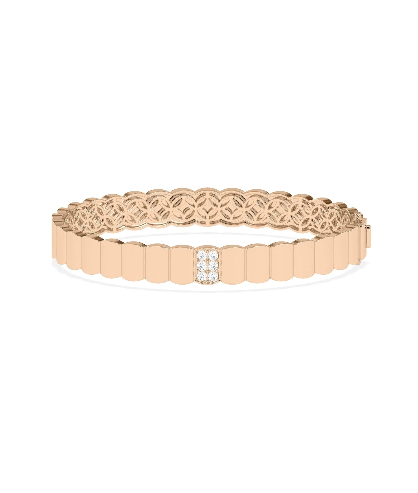 Diamond Pave Bangle - 79e | Everyday 14K Gold Jewelry