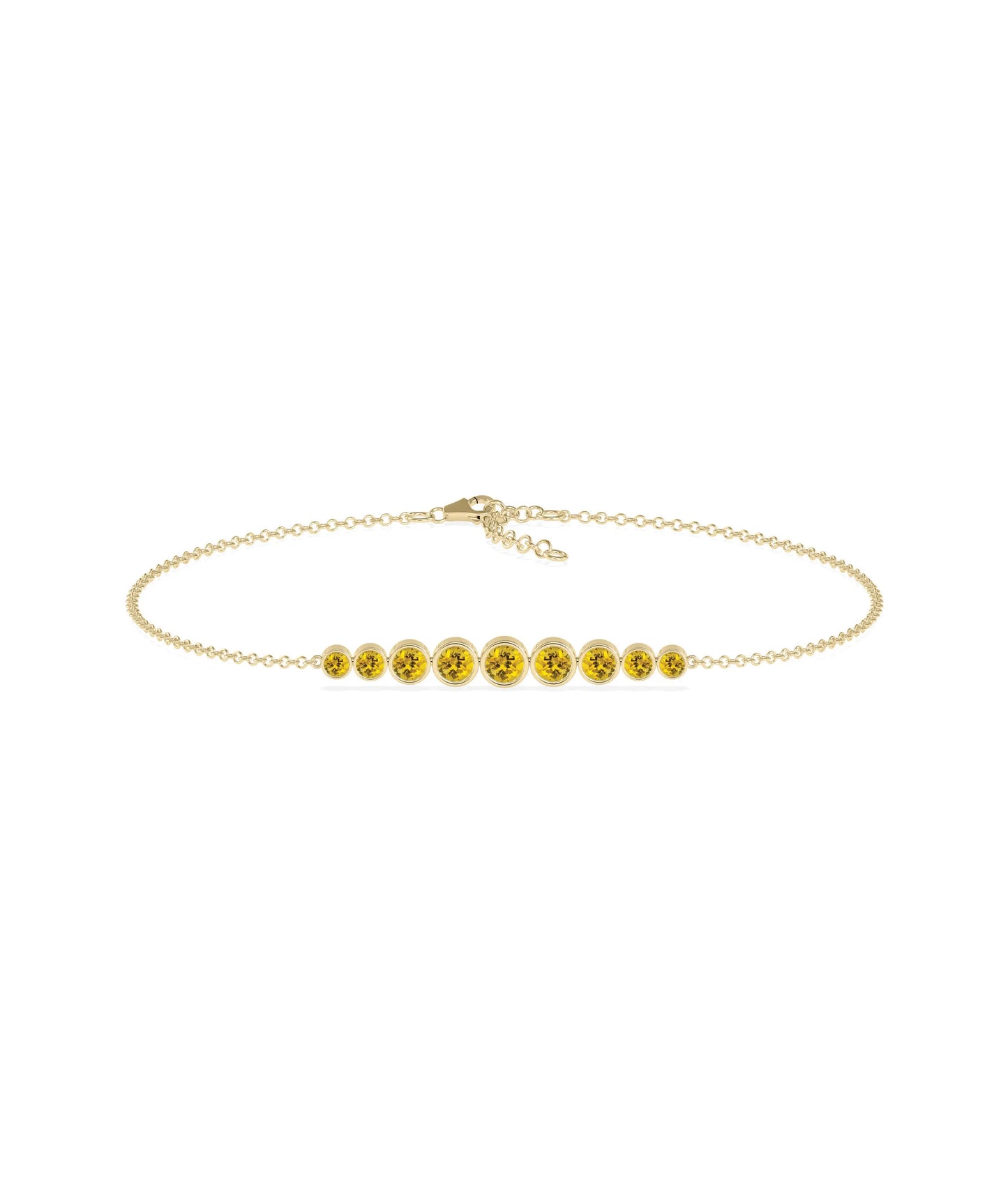 Graduating Birthstone Bracelet - 79e | Everyday 14K Gold Jewelry