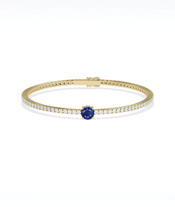 Solitaire Birthstone Diamond Tennis Bracelet - 79e | Everyday 14K Gold Jewelry