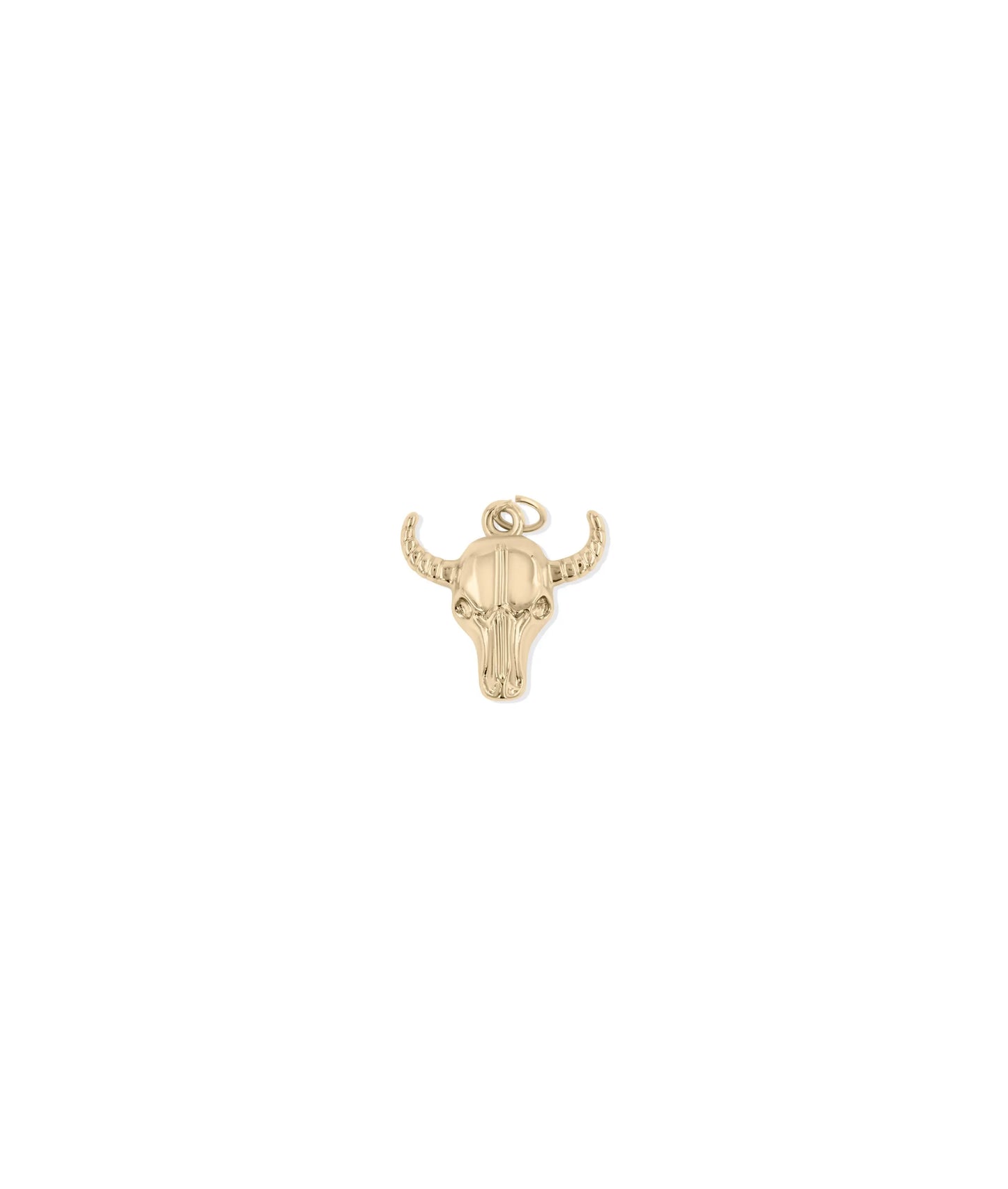 Rose gold Bull Charm featuring powerful style