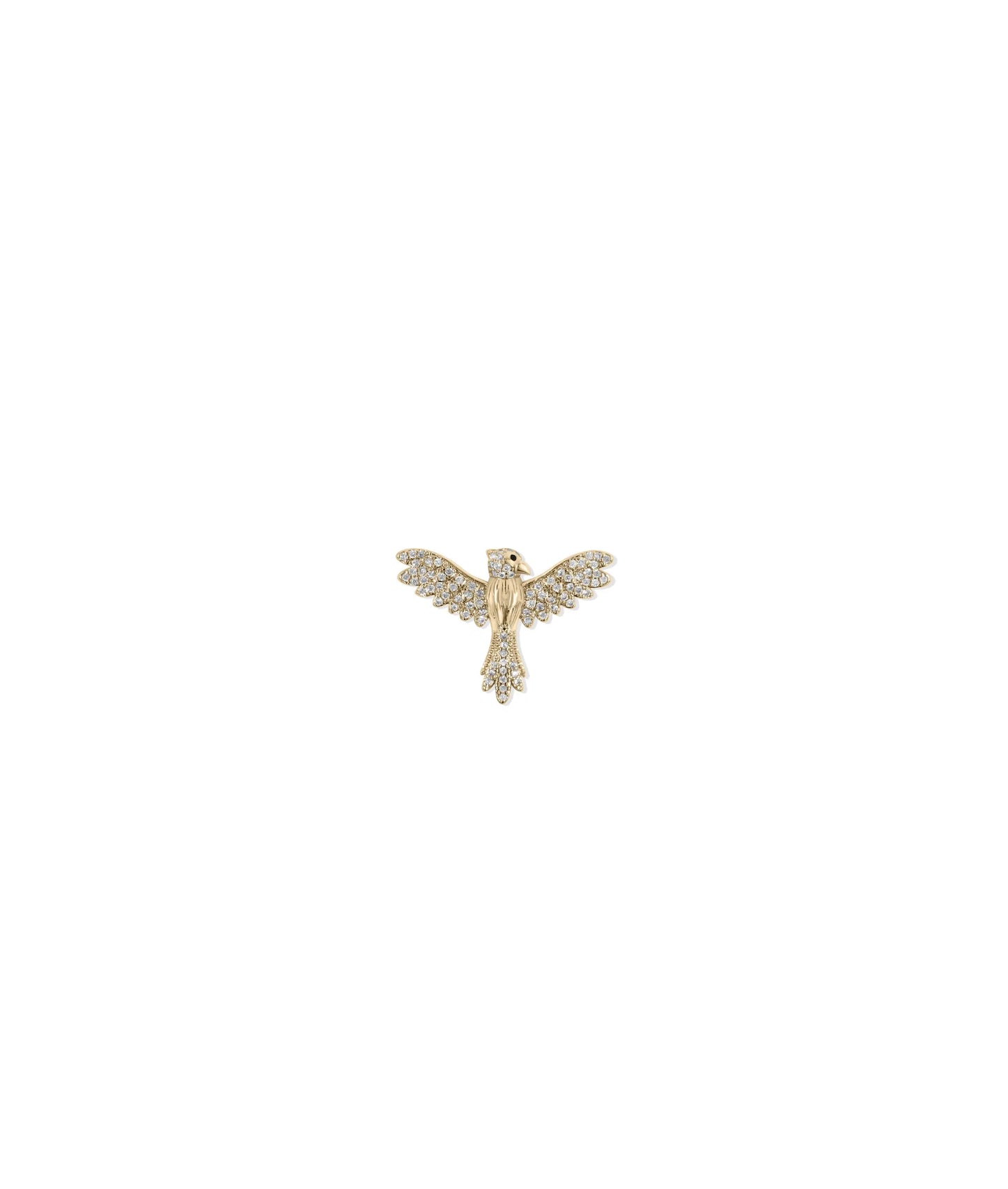 Rose gold Diamond Eagle Charm featuring soaring sparkle