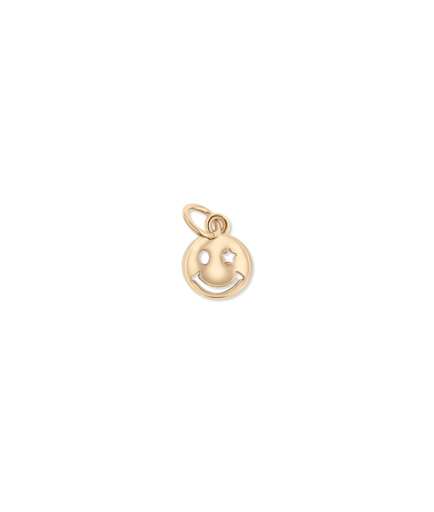 Rose gold Smiley Charm featuring cheerful style