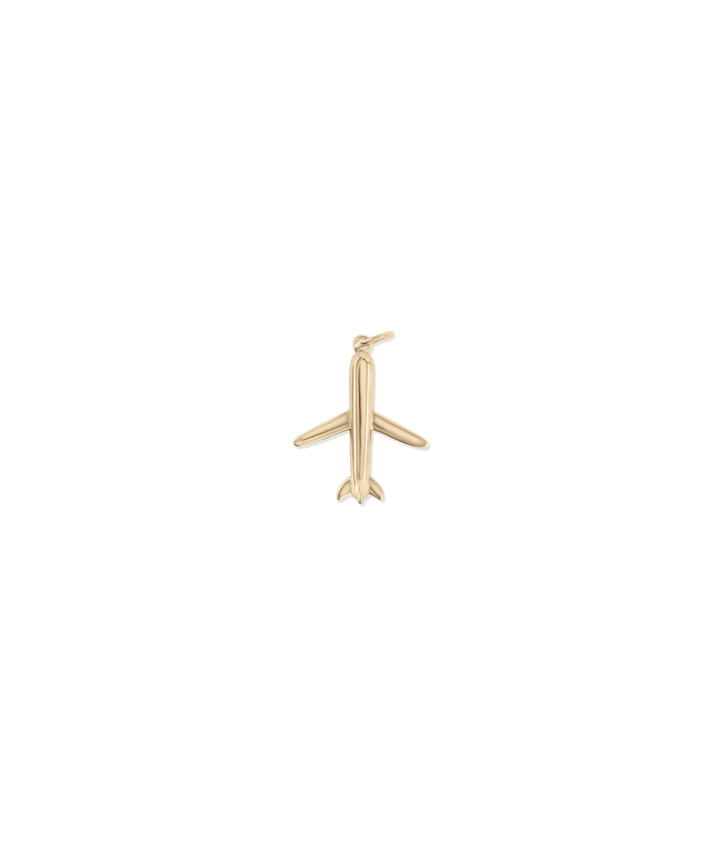 Rose gold Airplane Charm featuring aviation style