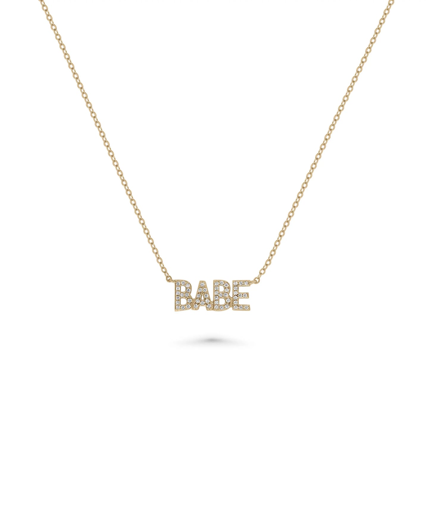 Babe Diamond Necklace rose gold featuring bold self-expression
