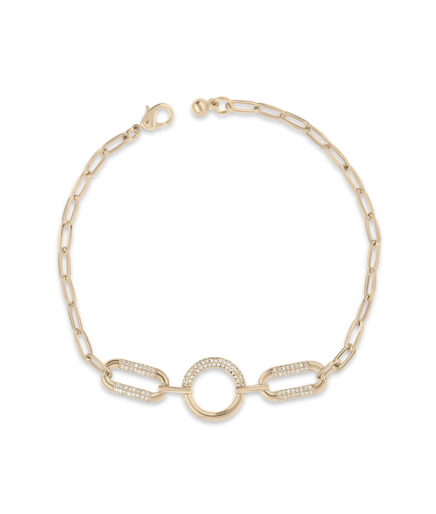 Circle Link Bracelet - 79e | Everyday 14K Gold Jewelry