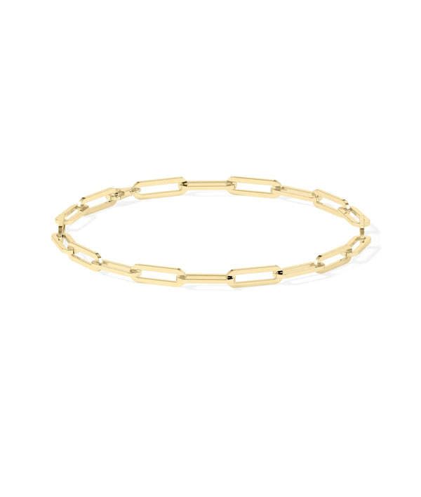 Paper Clip Gold Bracelet - 79e | Everyday 14K Gold Jewelry alternate view