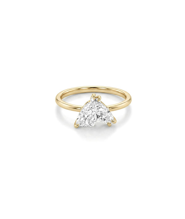 ONE CUT™ Horse Prong Set Band Ring