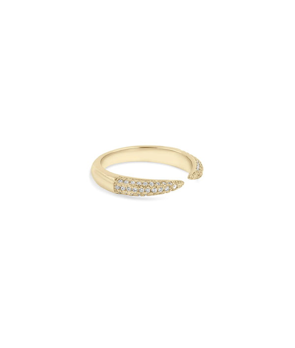 Diamond Split Ring side angle showing 3.40mm delicate width detail alternate view