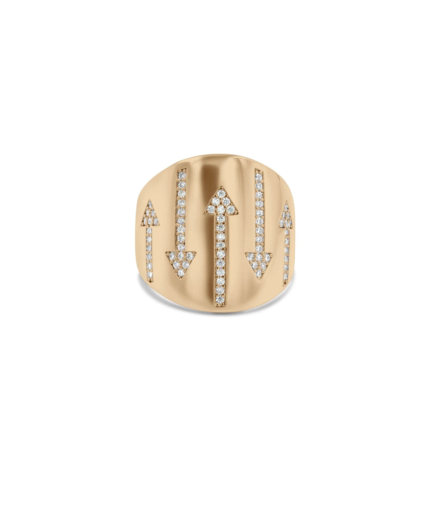 Arrows Band Ring rose gold featuring purposeful statement style