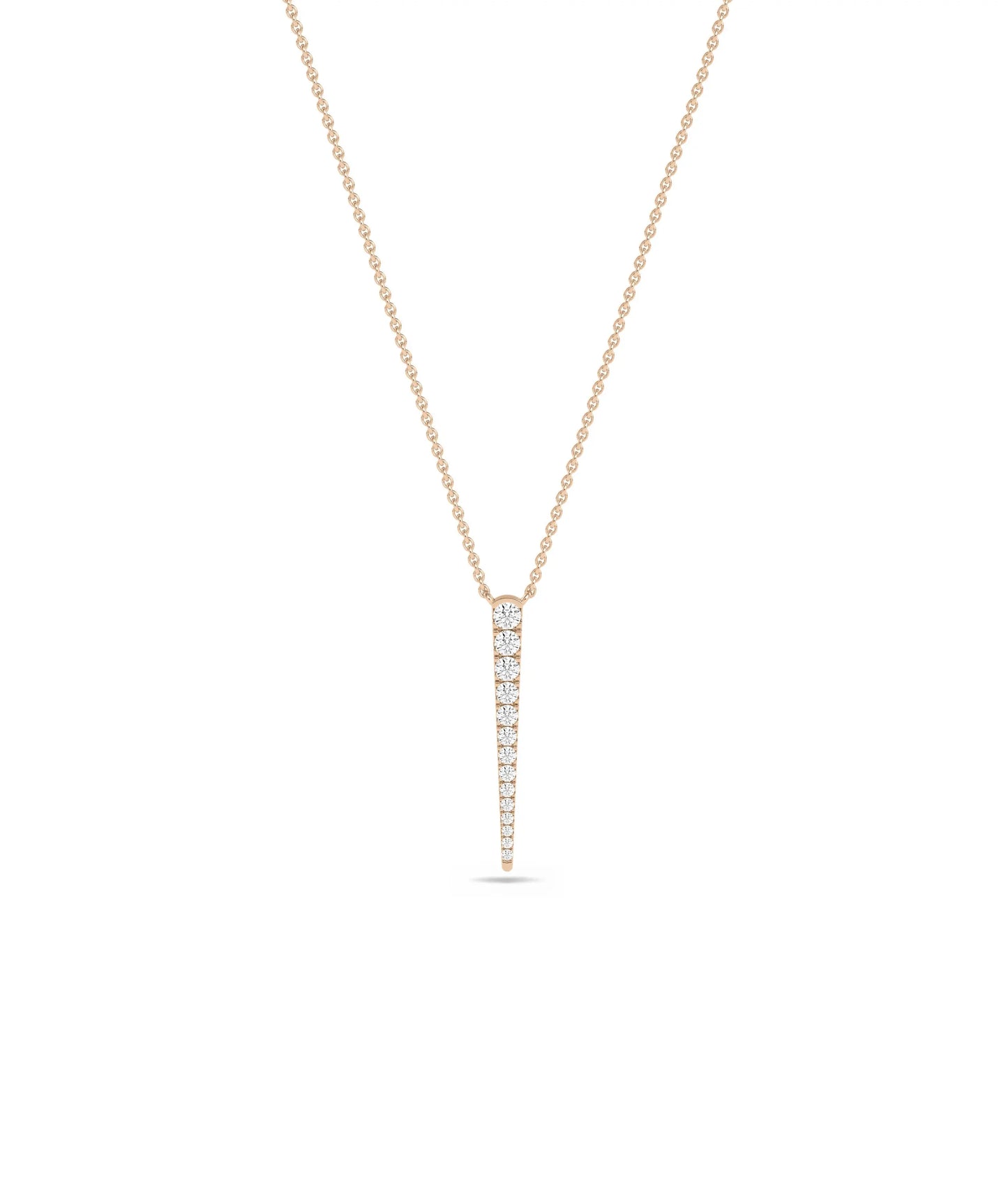Rose gold Diamond Drop featuring substantial sparkle