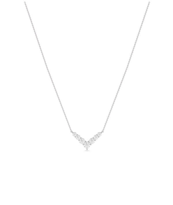Diamond Chevron Necklace media alternate view