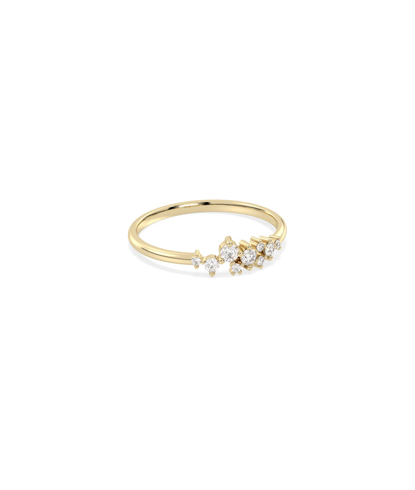 Diamond Cluster Band Ring media alternate view