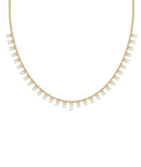 Diamond Sparkle Necklace in 14K solid yellow gold