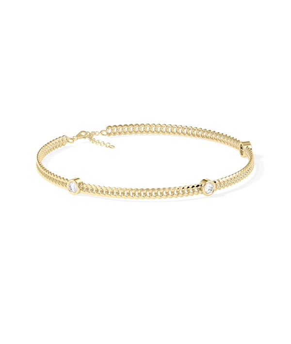 Curb Link Diamond Station Bracelet media alternate view