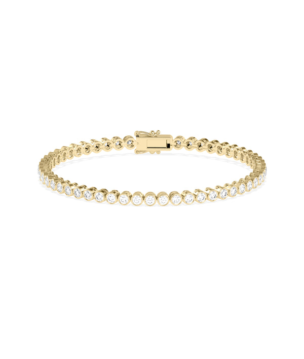 Bezel Diamond Tennis Bracelet media