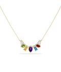 Multi Shape Gemstone Necklace
