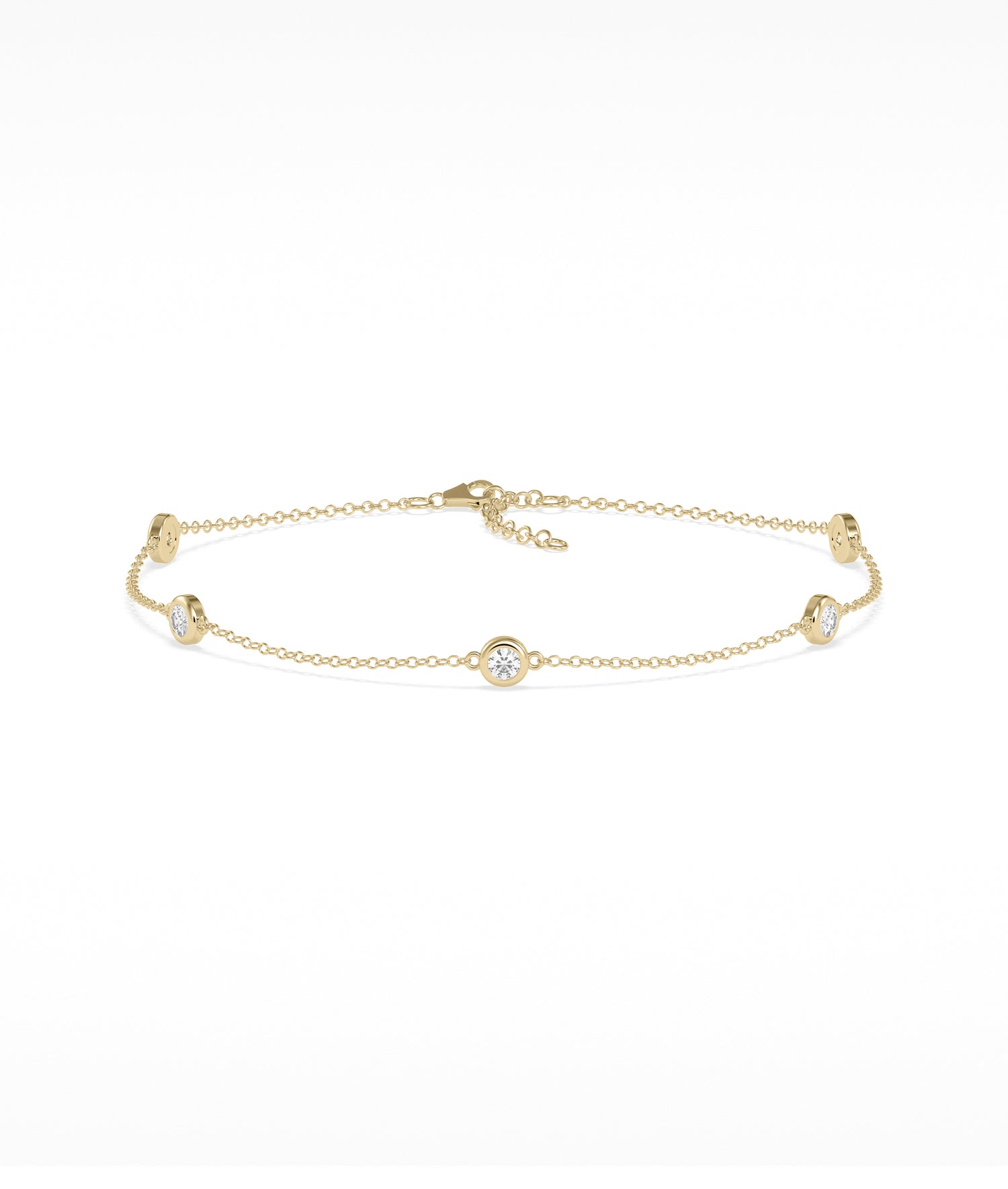 Bezel Set Station Bracelet media