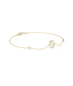 Diamond Initial Cable Link Bracelet media