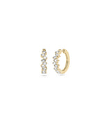 Diamond Baguette Hoop Earring media