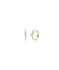 Diamond Solitaire Hoop Earring