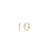 Diamond Solitaire Hoop Earring media