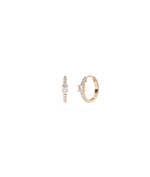 Diamond Solitaire Hoop Earring media