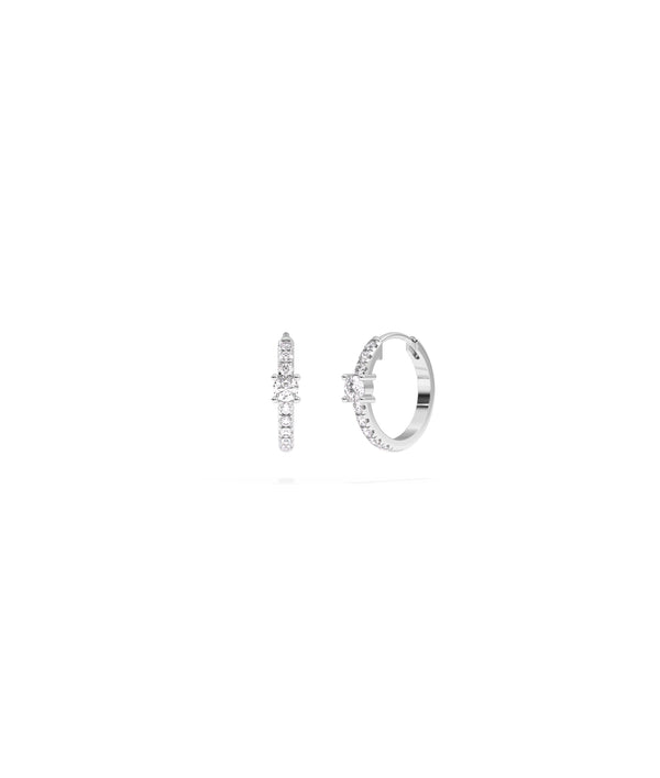 Diamond Solitaire Hoop Earring media alternate view