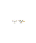 Diamond Chevron Stud Earring