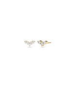 Diamond Chevron Stud Earring media