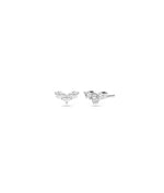 Diamond Chevron Stud Earring media