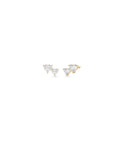 Diamond Heart Duo Stud Earrings
