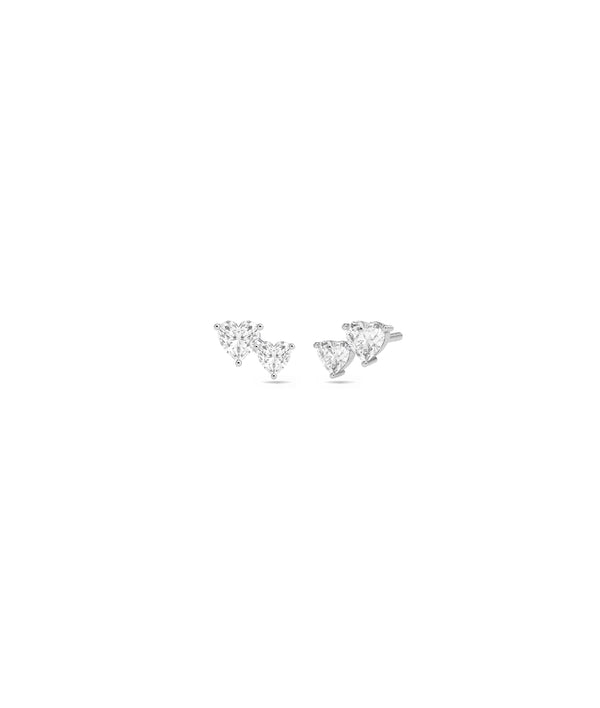 JF10990 white gold earring jewelry piece alternate view