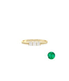3 Stone Birthstone Prong Set Ring - 79e | Everyday 14K Gold Jewelry