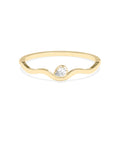 Wave Pear Lab Diamond Bangle