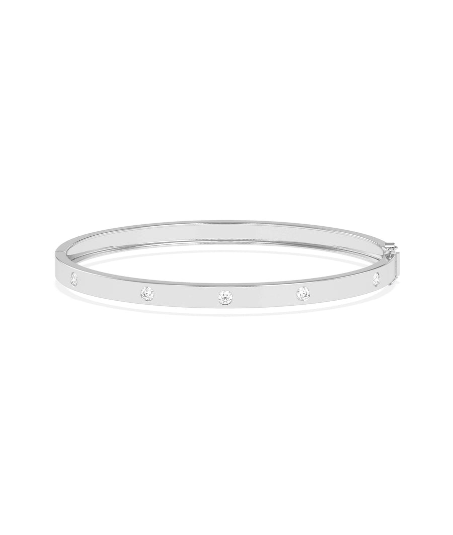 Bezel Diamond Station Bangle media