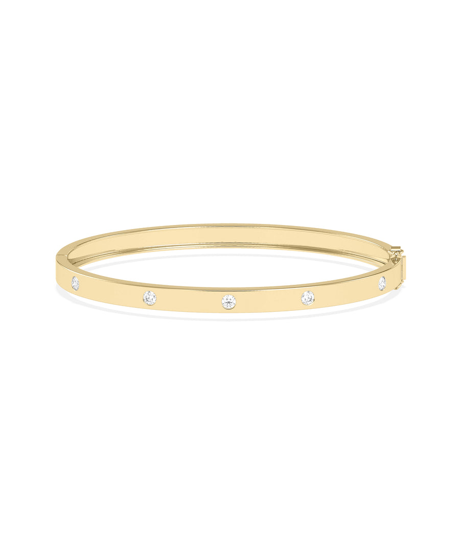 Bezel Diamond Station Bangle media