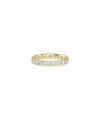 Diamond Eternity Band Ring in yellow gold with continuous complete diamond circle