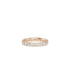 Rose gold Diamond Eternity Band Ring with 360-degree continuous diamond sparkle