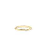 2.00 mm Wide Pyramid Band Ring yellow gold showcasing geometric pyramid texture