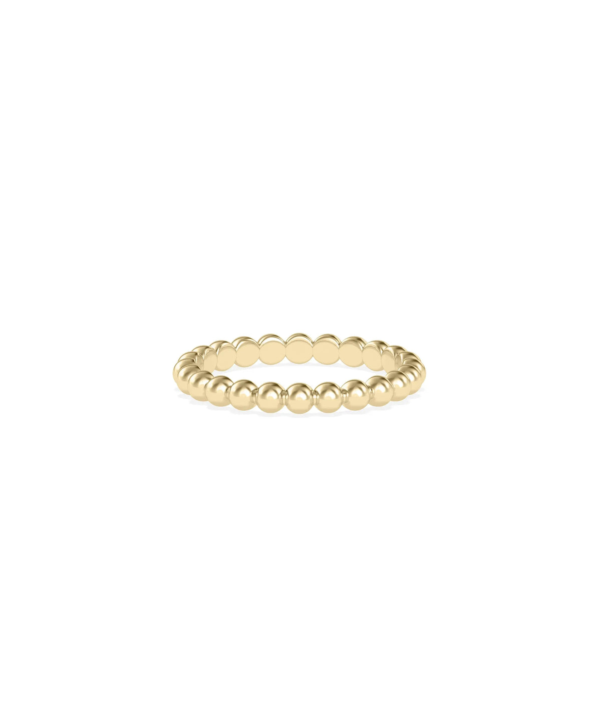 2.70 mm Wide Beaded Band Ring - 79e | Everyday 14K Gold Jewelry