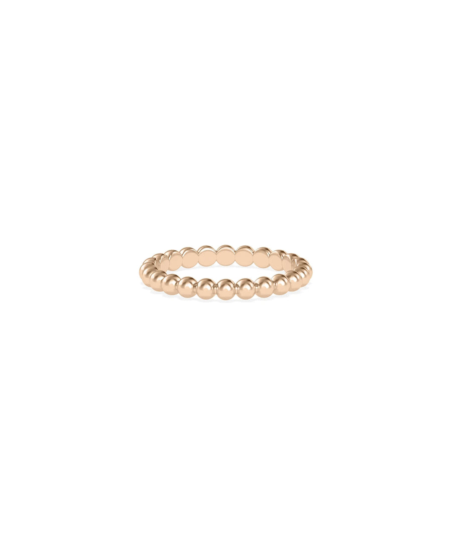 2.70 mm Wide Beaded Band Ring - 79e | Everyday 14K Gold Jewelry