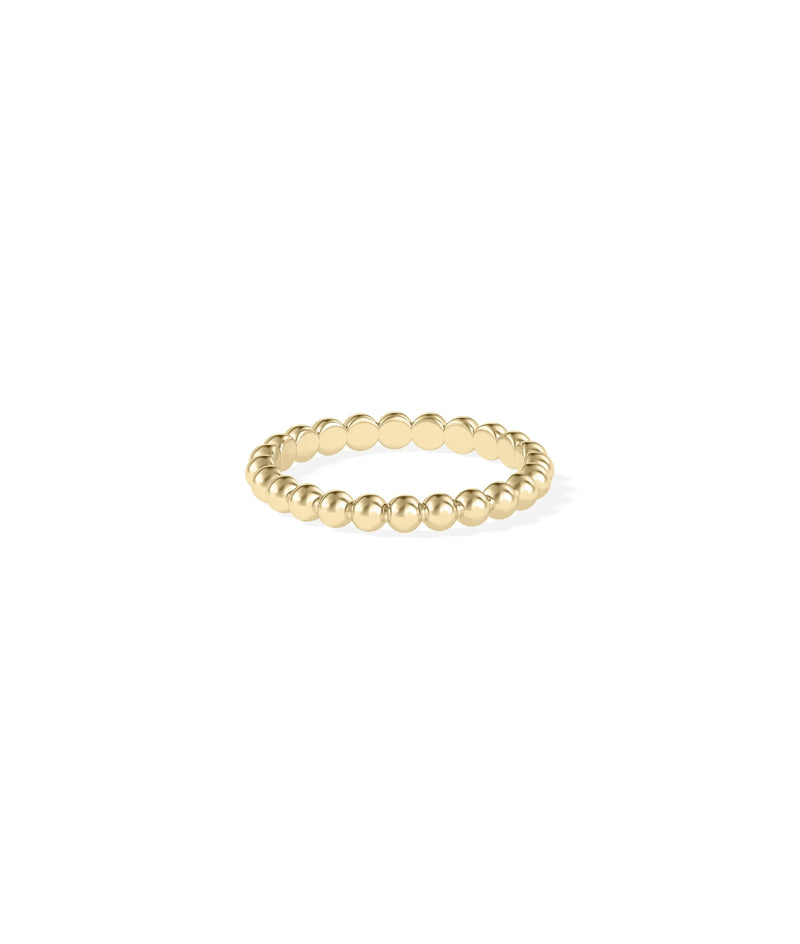 2.70 mm Wide Beaded Band Ring - 79e | Everyday 14K Gold Jewelry