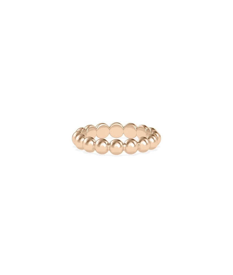 4.00 mm Wide Beaded Band Ring - 79e | Everyday 14K Gold Jewelry
