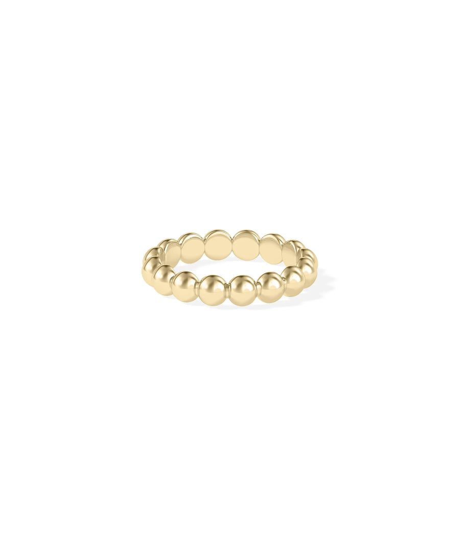 4.00 mm Wide Beaded Band Ring - 79e | Everyday 14K Gold Jewelry