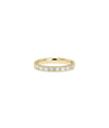 Diamond Baguette Channel Set Band Ring in yellow gold with channel-set baguette diamonds