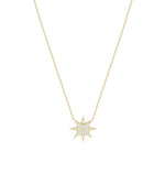 Diamond Pave Star yellow gold celestial hopeful inspiring elegant