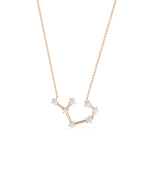 Rose gold Diamond Zodiac Constellation featuring sparkle