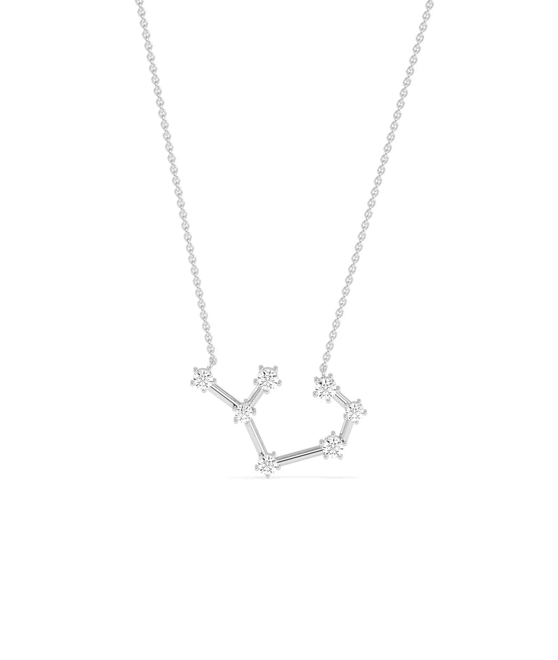White gold Diamond Zodiac Constellation personalized celestial design