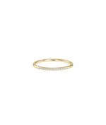 1.25 mm Diamond Ring showing ultra-slim delicate band with sparkling diamond details